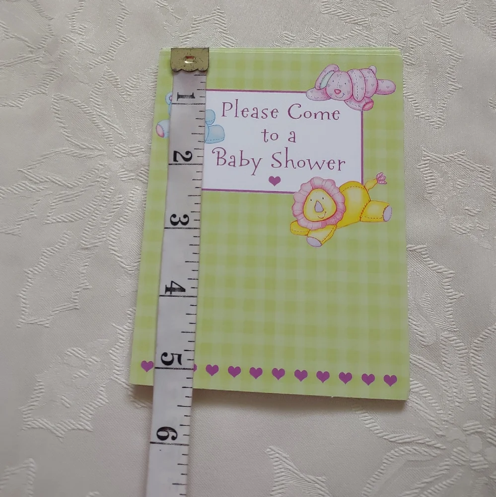 15 baby shower party cards invitations animal print